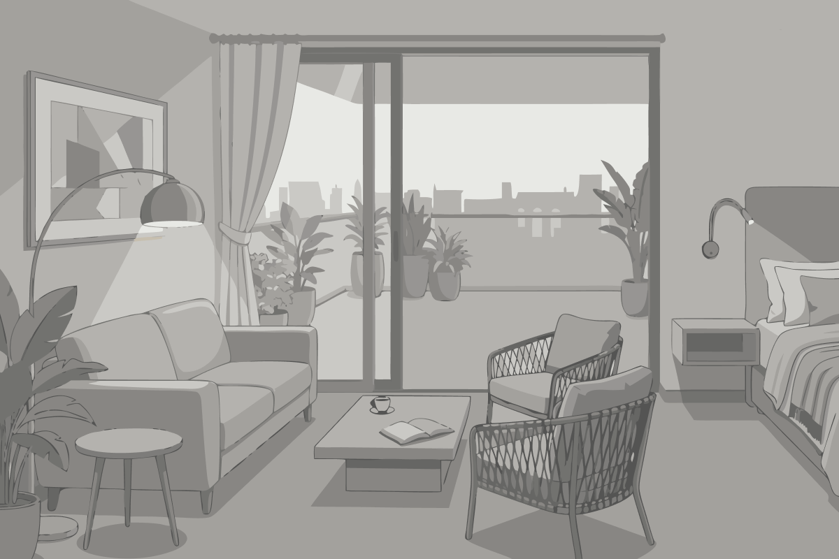 Double Room with Two Double Beds - Hearing Access/Non-Smoking